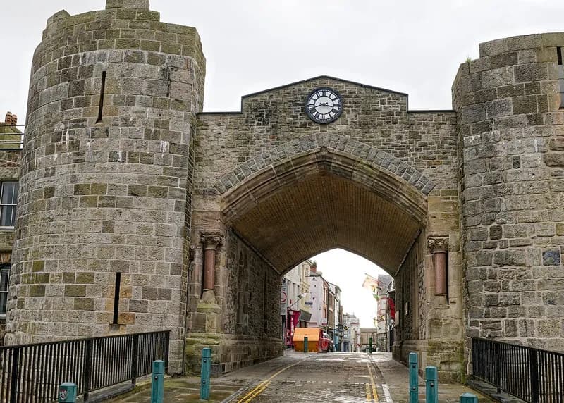 Porth Mawr, the East Gate of Caernarfon's town walls