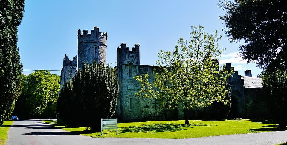 Howth Castle surrounded by trees — one of Ireland's oldest continuously occupied buildings