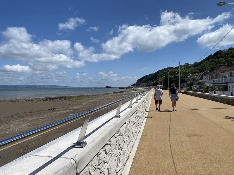 The prom and the Swansea Bay path