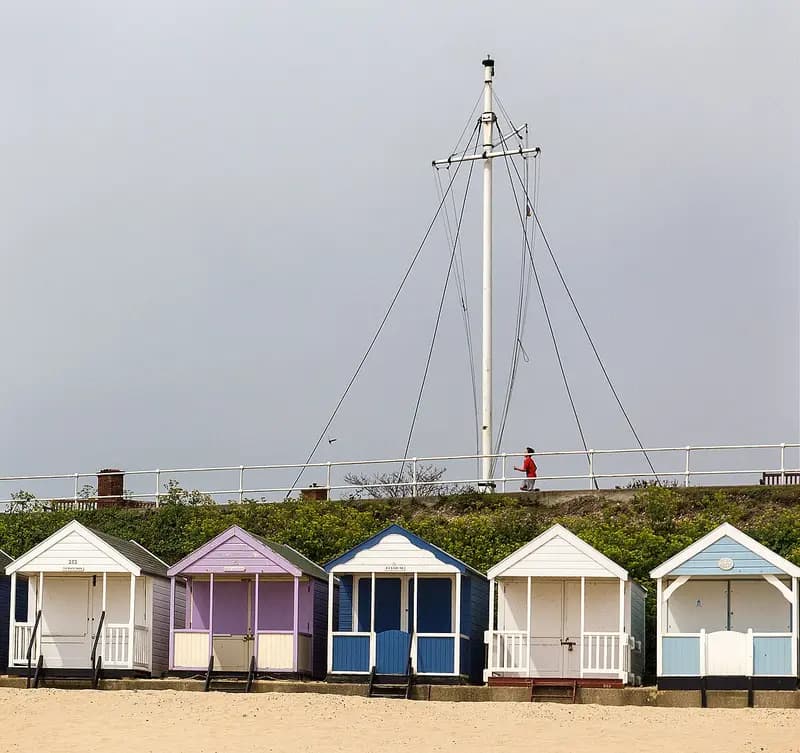 Southwold Beach and the Beach Huts