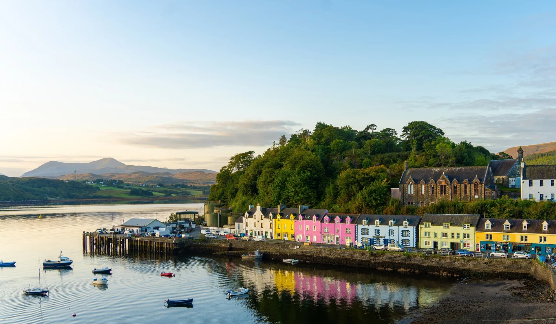 Portree scenic view